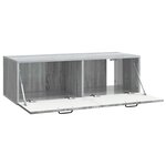 vidaXL Meuble TV mural Sonoma gris 98 x 41 x 30 cm Bois d'ingénierie