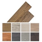 vidaXL Dalle de plancher PVC autoadhésif 5 02 m² 2 mm marron noyer