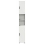vidaXL Meuble de salle de bain haut avec porte Blanc 30 x 35 x 192 cm