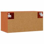 vidaXL Meuble mural avec étagère 2 Pièces Cire marron 60 x 30 x 30 cm