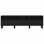 Meuble TV vidaXL Noir Chêne 150x30x44 5 cm Bois d'ingénierie
