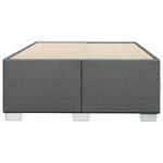 vidaXL Cadre de lit Gris foncé 120 x 200 cm Tissu