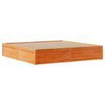 vidaXL Cadre de lit sans matelas cire marron 180x200cm bois pin massif
