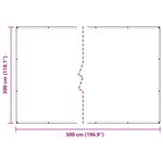 vidaXL Couverture végétale avec œillets 3x5 m PVC