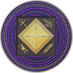 Monnaie EGYPT PYRAMID Dot Art 3 Oz Argent 20$ Palau 2022
