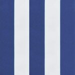 vidaXL Coussins de banc de jardin lot de 2 rayures bleues/blanches