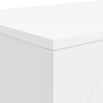 vidaXL Table basse Blanc 102 x 35 x 75 cm Bois d'ingénierie