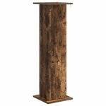 vidaXL Support de Plante 2 pc Chêne fumé 30 5 x 30 x 100 5 cm