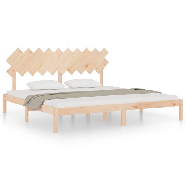 vidaXL Cadre de lit sans matelas 200x200 cm bois massif