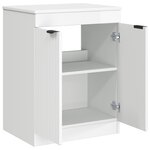 vidaXL Armoire de salle de bain Blanc brillant 54 x 41 x 70 cm