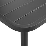 vidaXL Mobilier de salle à manger d'extérieur 7 Pièces Acier Gris foncé