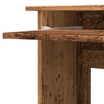 vidaXL Bureau d'angle vieux bois 120x140x75 cm bois d'ingénierie