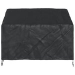 vidaXL Housse de banc de jardin Noir 134 x 70 x 65 / 94 cm Tissu 600D