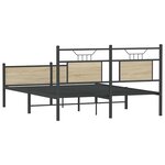 vidaXL Cadre de lit sans matelas chêne sonoma 140x200 cm