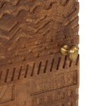 vidaXL Table de chevet 40x30x50 cm bois massif manguier et fer