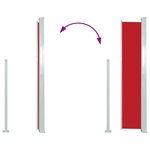 vidaXL Auvent latéral de patio 160x300 cm Rouge
