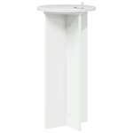 vidaXL Support de Plante 2 pièces Blanc brillant 29 5 x 29 5 x 60 cm