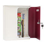 Rottner splashy boîte aux lettres blanche rouge baie