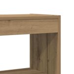 vidaXL Bibliothèque chêne artisanal 80 x 30 x 198 cm Bois d'ingénierie