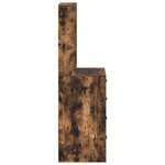 Highboard vidaXL Chêne Fumé 40x41x135 cm Bois d'ingénierie