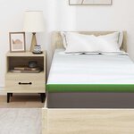 vidaXL Coussins de Matelas Blanc et vert 80 x 200 cm