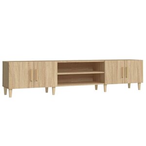vidaXL Meuble TV Chêne Sonoma 180x31 5x40 cm Bois d'ingénierie