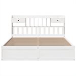 vidaXL Cadre de lit sans matelas blanc 180x200 cm bois massif de pin