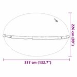 vidaXL Coussin de piscine pour piscine hors sol Bleu Ø 400 cm PVC