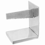 vidaXL Serre-livres 2 Pièces Argent 11x14x17 5 cm Aluminium Scie