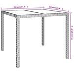 vidaXL Ensemble à manger de jardin avec coussins 5Pièces Beige poly rotin