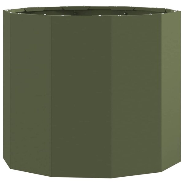 vidaXL Jardinière Vert olive 60 x 60 x 50 cm Acier