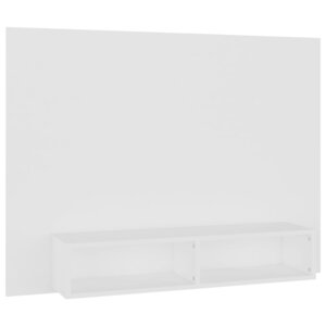 vidaXL Meuble TV mural Blanc 120x23 5x90 cm Bois d’ingénierie