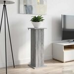 vidaXL Support de Plante 2 pc Sonoma gris 30 5 x 30 x 80 5 cm