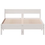 vidaXL Cadre de lit sans matelas blanc 120x200 cm bois de pin massif