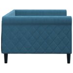vidaXL Lit de repos sans matelas bleu 90x200 cm velours