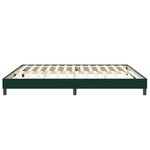 vidaXL Cadre de lit sans matelas vert foncé 200x210 cm velours