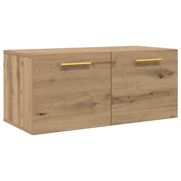 vidaXL Meuble mural Chêne artisan 80 x 36.5 x 35 cm Bois d'ingénierie