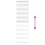 vidaXL Store zèbre blanc 50x100 cm largeur du tissu 45 9 cm polyester