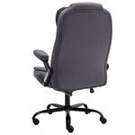vidaXL Chaise de bureau Gris foncé Velours