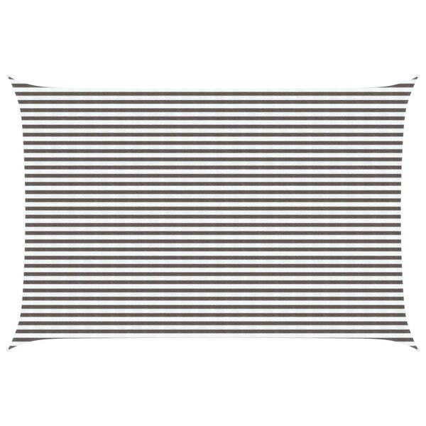 vidaXL Voile d'ombre 4 x 5 m HDPE Rectangulaire Gris clair et blanc