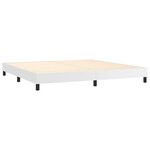 vidaXL Sommier à lattes de lit avec matelas et LED Blanc 200x200 cm