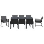 vidaXL Ensemble de salle à manger pour jardin 9 Pièces Anthracite