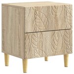 vidaXL Table de chevet Chêne Sonoma 43 x 34 5 x 48 cm