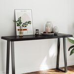 vidaXL Dessus de table bois massif traité bordure assortie