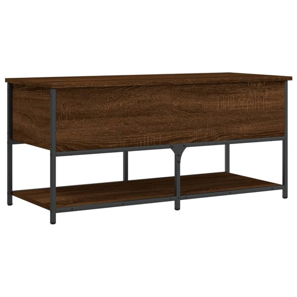 vidaXL Banc de rangement chêne marron 100x42 5x47 cm bois d'ingénierie
