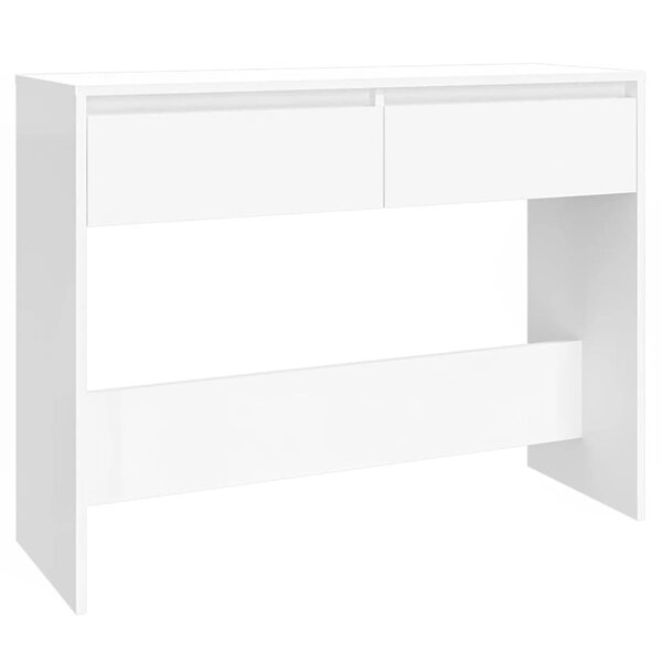 vidaXL Table console blanc 100x35x76 5 cm bois d'ingénierie