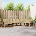 vidaXL Ensemble de canapés d'extérieur 8 pc Blanc et Beige