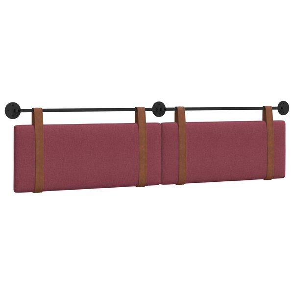 vidaXL Tête de lit suspendue Bordeaux PU antique
