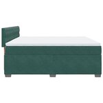 vidaXL Sommier à lattes de lit et matelas Vert foncé 180x200cm Velours
