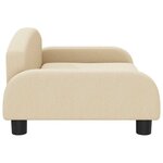 vidaXL Canapé pour enfants crème 70x45x30 cm tissu